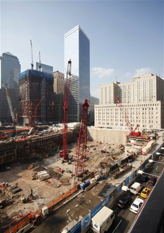 Construction continues at the World Trade Center site in New York. Ground zero remains different things to many people, from a scar on New York City to a symbol of the nation's resilience.